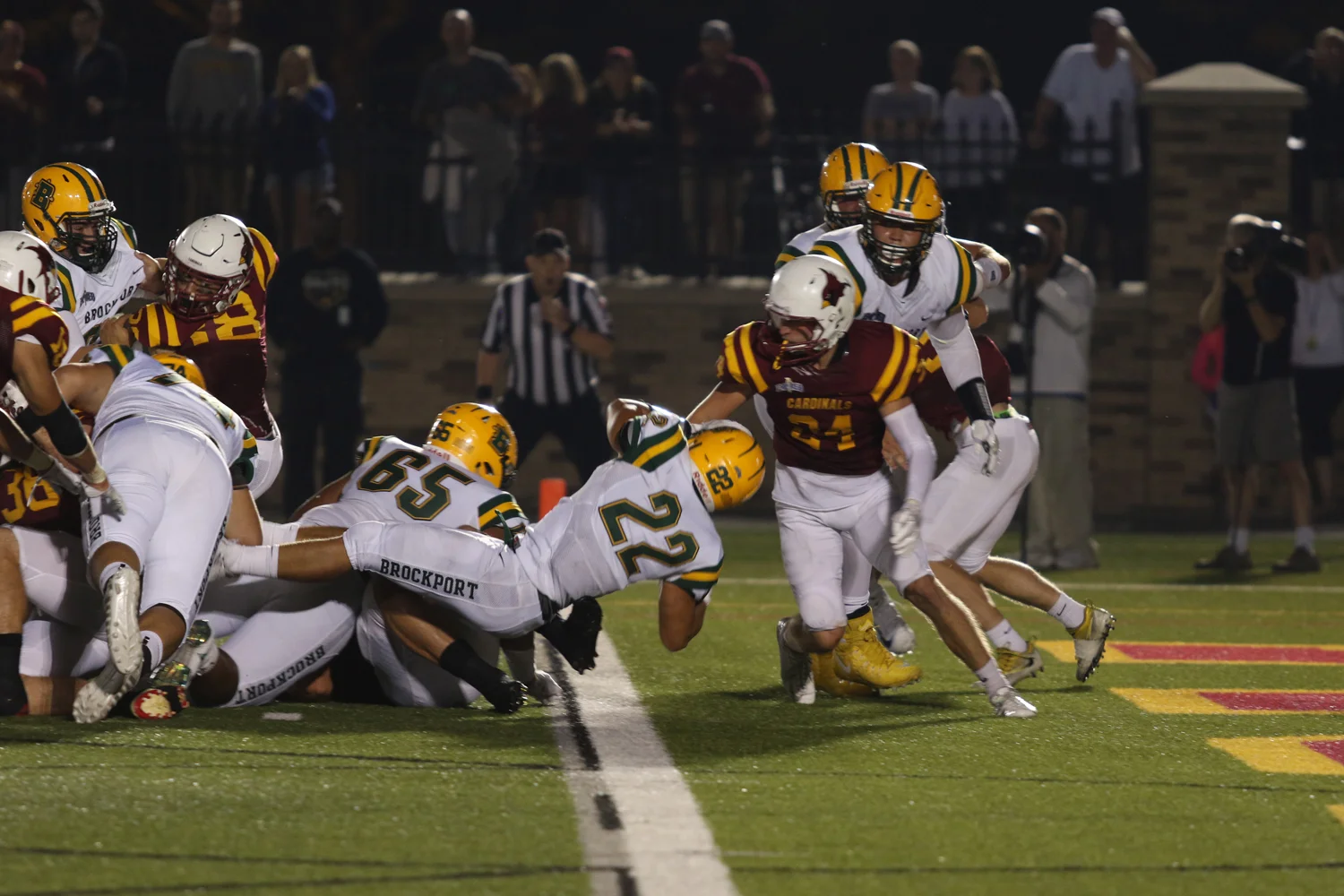 RB going over the goalline
