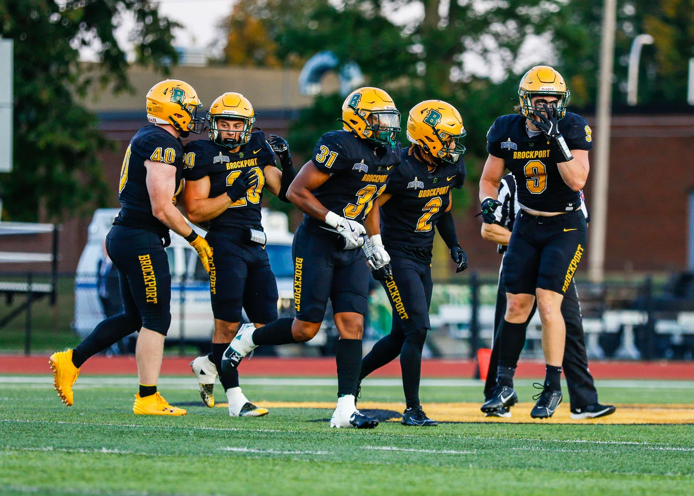 The Brockport Defense getting off the field