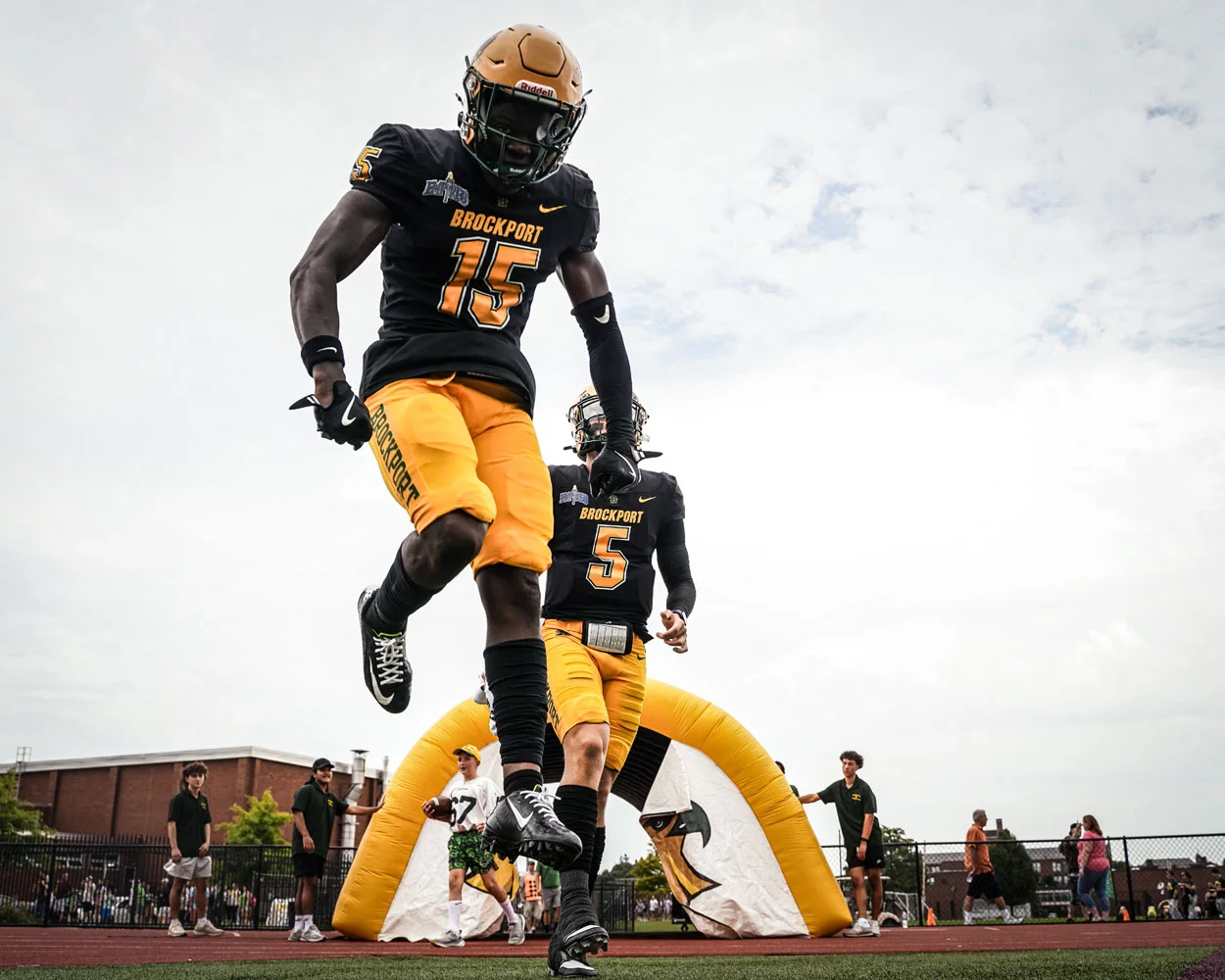 Brockport Football hitting the field