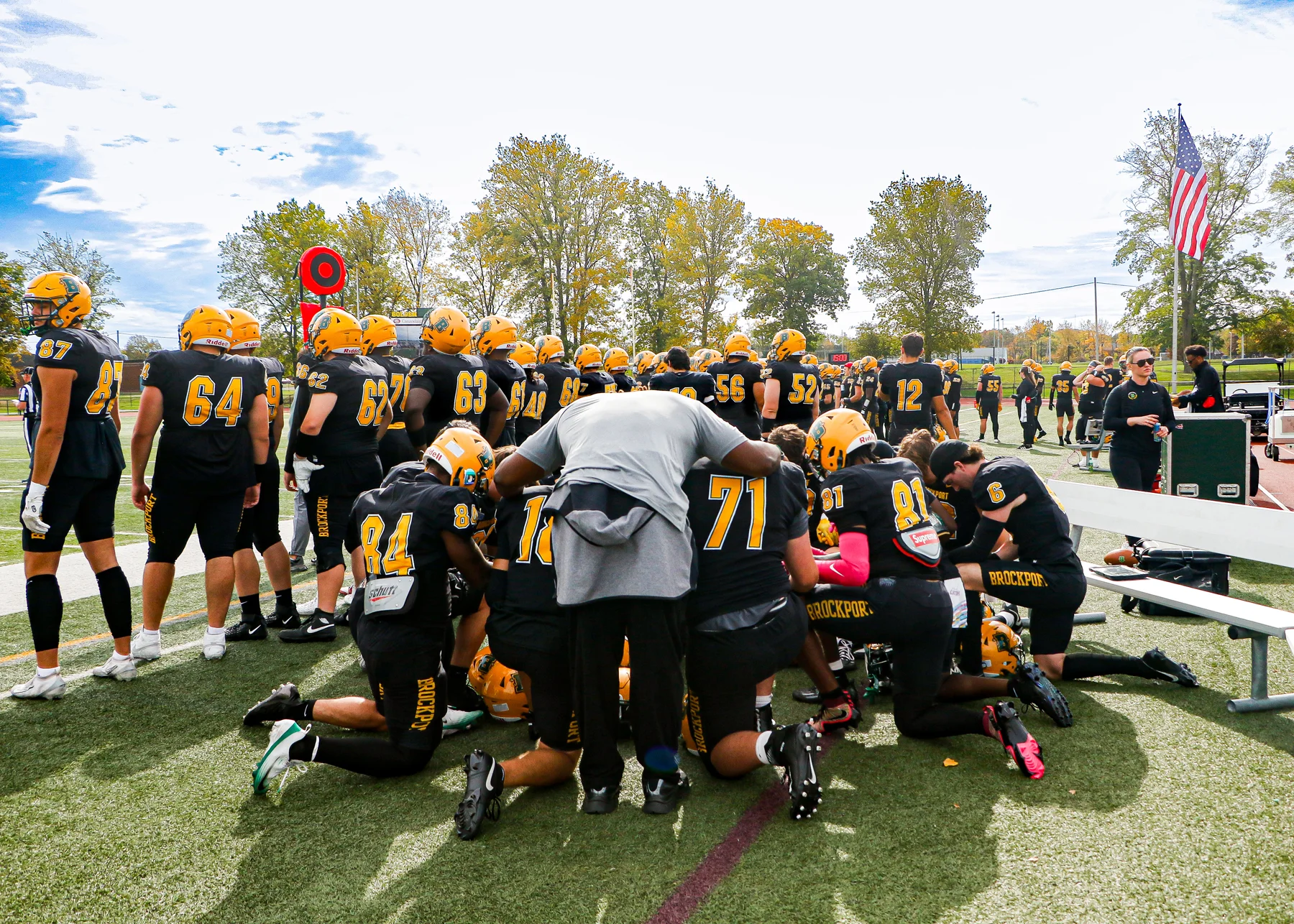 Pregame huddle