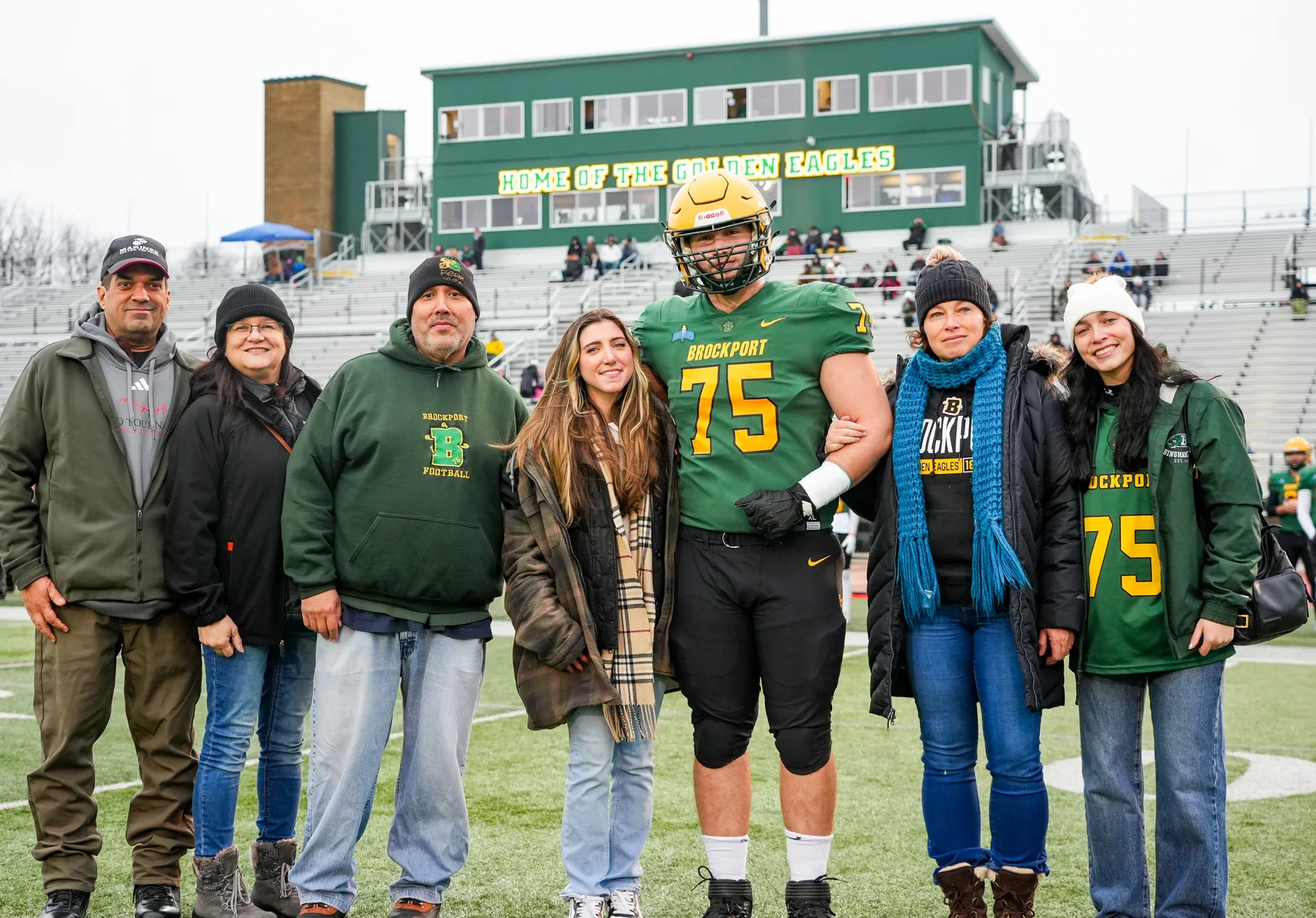 Brockport Senior Adam Montalvo and Family