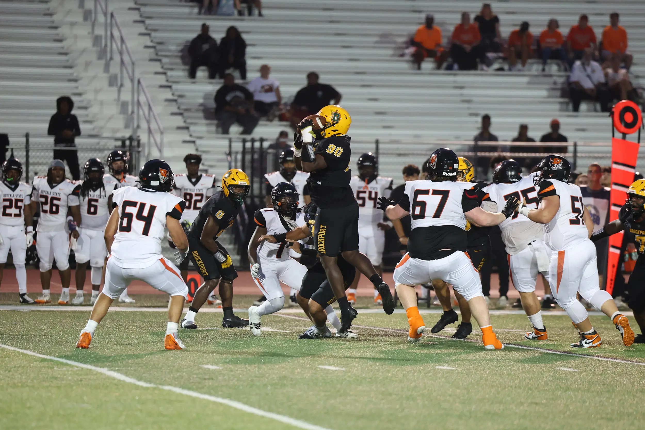 Fumble recovery against Buffalo State