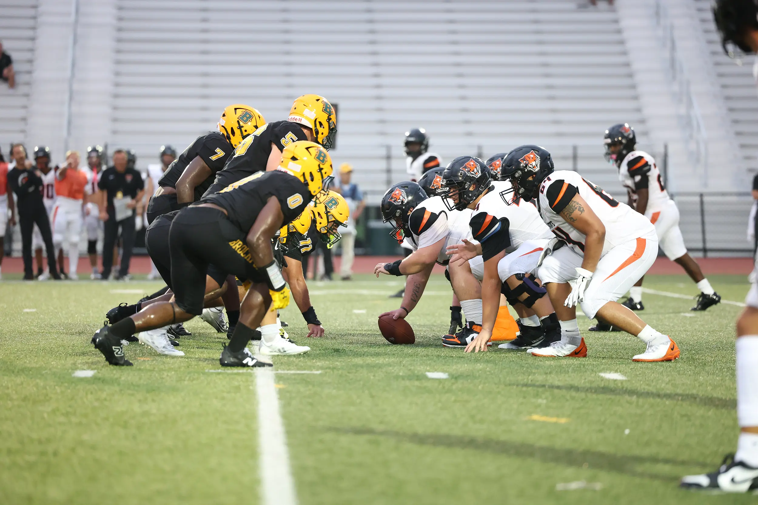 Both sides of the ball ready for the play