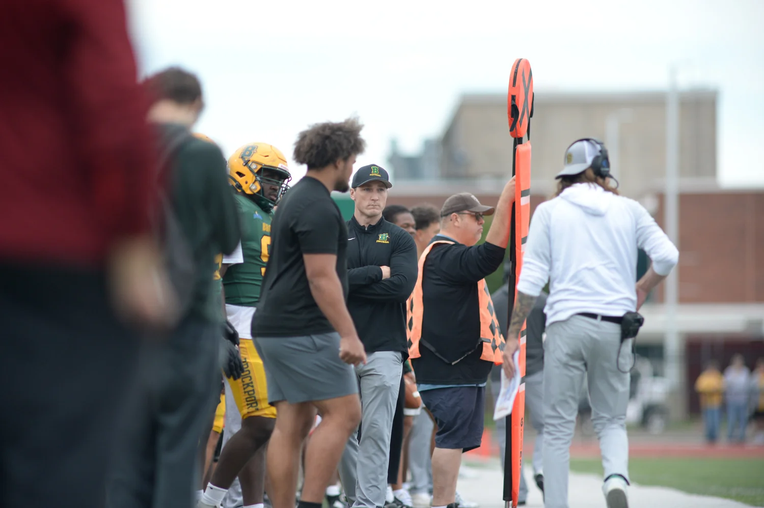 Coach Focused on the sidelines